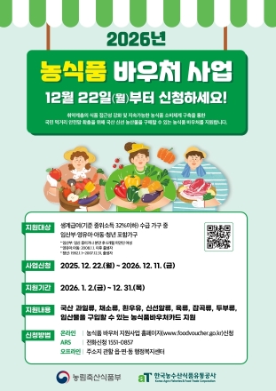 광양시, 취약계층 농식품 바우처 2026년에도 지원