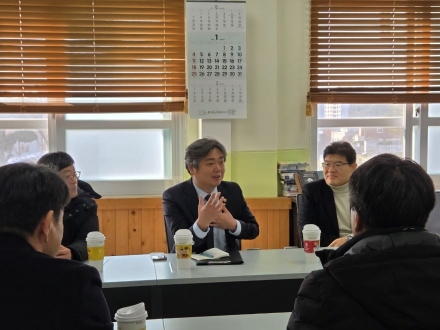 박원종 전남도의원,  새학기 앞두고 학교 현장 찾아