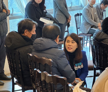 '순천시장 출마 예정자 한숙경'....'진심 소통'