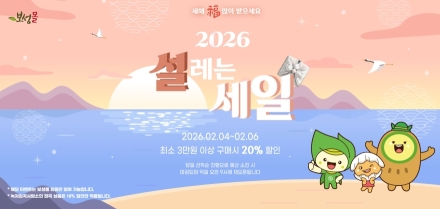 보성군, 설맞이 ‘보성몰’ 특별 할인… 최대 20% 혜택