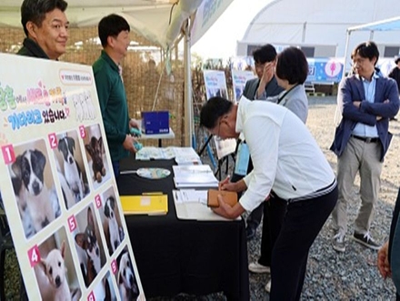 장흥군, 유기견 입양 홍보부터 봉사활동까지 “동물보호 힘 모아”